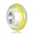 Yellow Stripes Murano Glass Beads Charms Bracelets