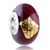 Gold Foil Spots Red Fit All Brands Murano Glass Beads Charms Bracelets