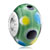 Deep Green With Round Murano Glass Beads Charms Bracelets