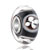 White Flower Black Fit All Brands Murano Glass Beads Charms Bracelets