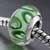 Green Leaf Pattern European Beads