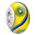 Yellow With Blue Ribbon And Green Flower All Brands Murano Glass Beads Charms Bracelets