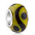 Brown Trigram Slim Murano Glass Beads Charms Bracelets