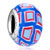 Purple Red And Turquoise Polymer Clay Beads Charms Bracelets