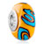 Blue Swirl Dots Yellow Fit All Brands Beads Charms Bracelets
