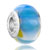 Yellow Bordering Ornament Blue Murano Glass Beads Charms Bracelets