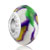 White With Color Murano Glass Beads Charms Bracelets