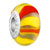 Yellow With Red Stripes Murano Glass Beads Charms Bracelets