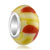 Yellow With Red Murano Glass Beads Charms Bracelets