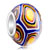 Deep Blue With Color Circle Murano Glass Beads Charms Bracelets
