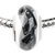 Black Leaf Band White Polymer Clay Beads Charms Bracelets