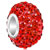 Gorgeous Red July Birthstone Sterling Silver Solid Core Beads Charms Bracelets Fit All Brands