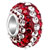 Gorgeous White And Red Crystal Sterling Silver Solid Core Beads Charms Bracelets Fit All Brands