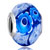 Deep Blue And White Flowers Murano Glass All Brands