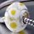 White With Yellow Flower All Brands Murano Glass Beads Charms Bracelets