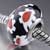 Black With White Flowers And Red Pistil All Brands Murano Glass Beads Charms Bracelets