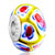 Yellow With Blue And White Flower Handmade All Brands Murano Glass Beads Charms Bracelets