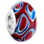 Gorgeous Red With Circle Murano Glass Beads Charms Bracelets