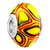 Yellow With Red Murano Glass Beads Charms Bracelets