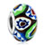 Blue With Brown And Green Flower All Brands Murano Glass Beads Charms Bracelets
