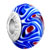 Blue With Yellow And White Flower All Brands Murano Glass Beads Charms Bracelets