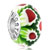 Green Whiteunflowerlim 925  Sterling Silver Solid Core Millefiori Fits Murano Glass Beads Charms Bracelets Fit All Brands