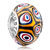 Colorful Circle Roundlim 925  Sterling Silver Solid Core Millefiori Fits Murano Glass Beads Charms Bracelets Fit All Brands