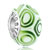Beautiful White Peridot Flower 925  Sterling Silver Solid Cores Fits Murano Glass Beads Charms Bracelets Fit All Brands