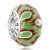 Pale Green Redunflowerlim 925  Sterling Silver Solid Core Millefiori Fits Murano Glass Beads Charms Bracelets Fit All Brands