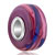 Pink Purple Stripe Amethyst Wheel Spacer All Brand Murano Glass Beads Charms Bracelets