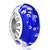 Cute Bubble Sapphire Murano Glass 925 Sterling Silver