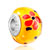 Yellow Red Flower Purple Point Fit All Brands Murano Glass Beads Charms Bracelets