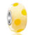 Light Yellow With Bright Dots Murano Glass Beads Charms Bracelets