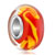 Yellow Swirls Orange Beadss Fit All Brands Murano Glass Beads Charms Bracelets