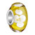 Citrine Yellow White Litter Flower Fit All Brands Murano Glass Beads Charms Bracelets