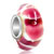 Pink Red Dots Fit All Brands Murano Glass Beads Charms Bracelets