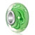 Transparently Emerald Green Leaf Stripe Beadss Fit All Brands Murano Glass Beads Charms Bracelets