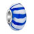 Blue Interval White Fit All Brands Murano Glass Beads Charms Bracelets