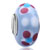 Light Amethyst Ball White Dots Pink Blue Petals Murano Glass Beads Charms Bracelets