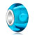 Aquamarine With White Murano Glass Beads Charms Bracelets