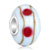 Ivory White Pink Dots Brown Stripes Fit All Brands Murano Glass Beads Charms Bracelets