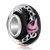 Black With Rose And Wavelines All Brands Murano Glass Beads Charms Bracelets