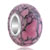 Pink And White Spots Turquoise Murano Glass Beads Charms Bracelets