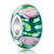 Aquamarine With Pink Flower And Gold Foil 925  Sterling Silver Murano Glass Beads Charms Bracelets Fit All Brands