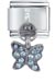 March Aquamarine Color Butterfly Italian Charm