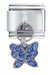 September Sapphire Color Butterfly Italian Charm