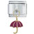 Umbrella Red Italian Charm