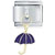 Umbrella Purple Italian Charm