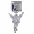 Silver Tone Winged Angel Italian Charm