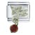 January Garnet Color Baby Angel Italian Charm